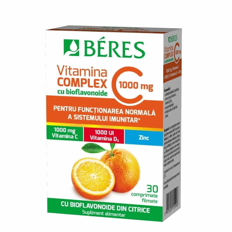 Beres Vitamina C 1000 mg Complex, 30 comprimate