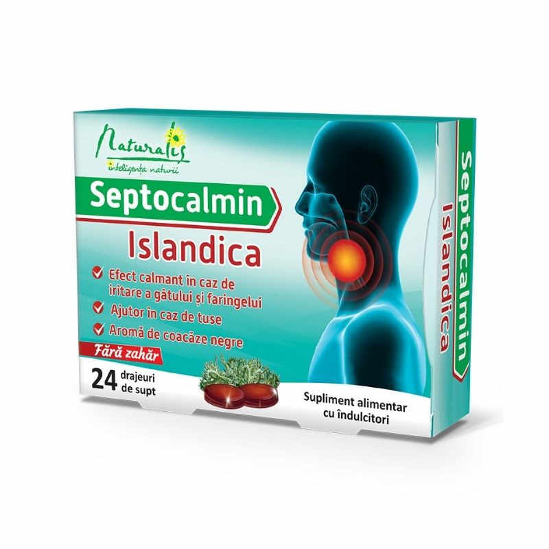 Naturalis Septocalmin Islandica, 24 pastile