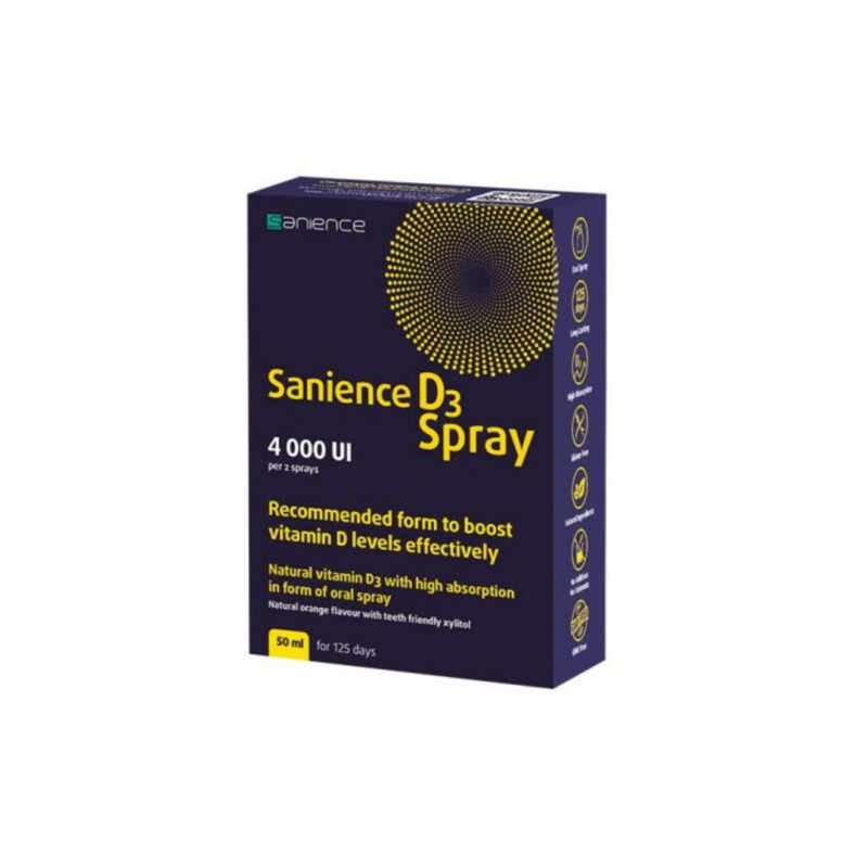 Sanience D3 Spray 4000 UI, 50 ml