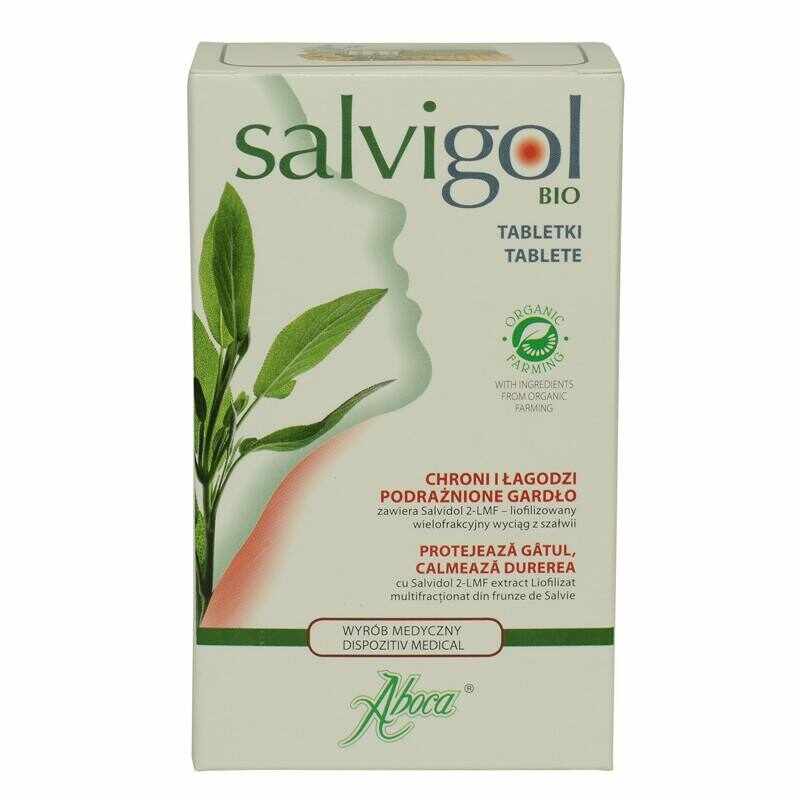 ABOCA Salvigol Bio - Supliment pentru afectiunile respiratorii la adulti, 30 capsule