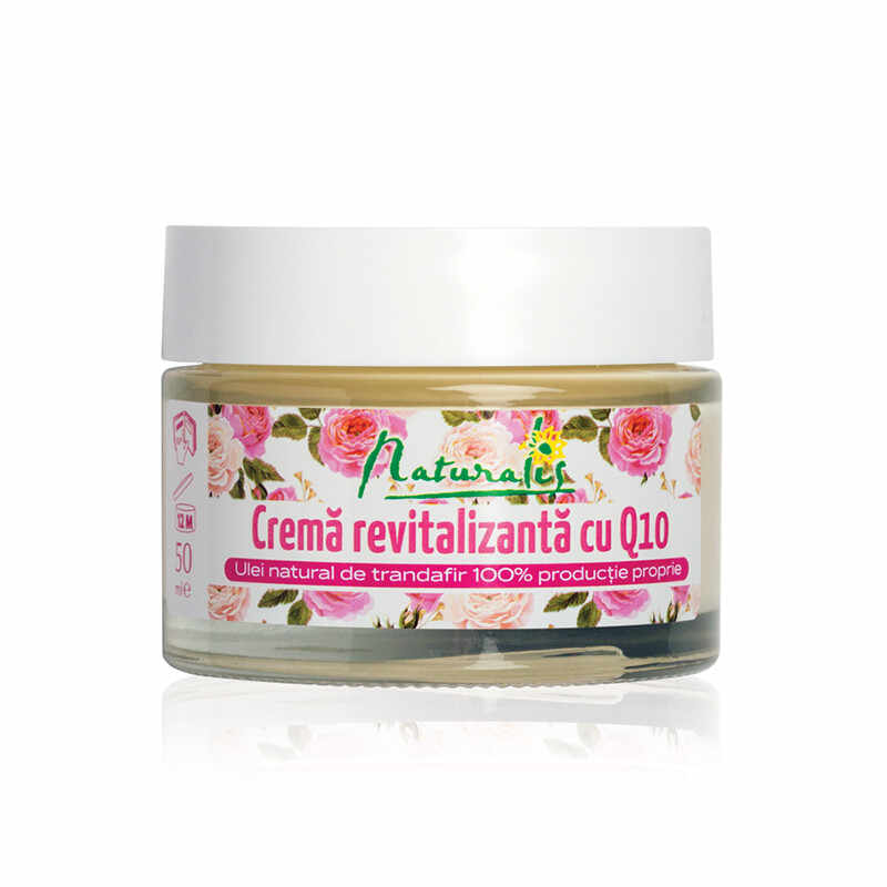 Naturalis Crema revitalizanta cu Q10 si ulei de trandafiri, 50 ml