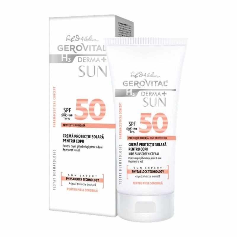 46790 GH3 Derma+ Sun - Crema protectie solara copii SPF 50, 100 ml