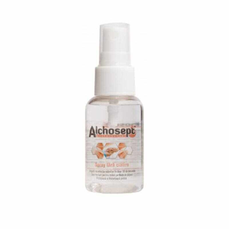 ALCHOSEPT, Spray dezinfectant maini si tegumente cu 85% alcool, 40 ml