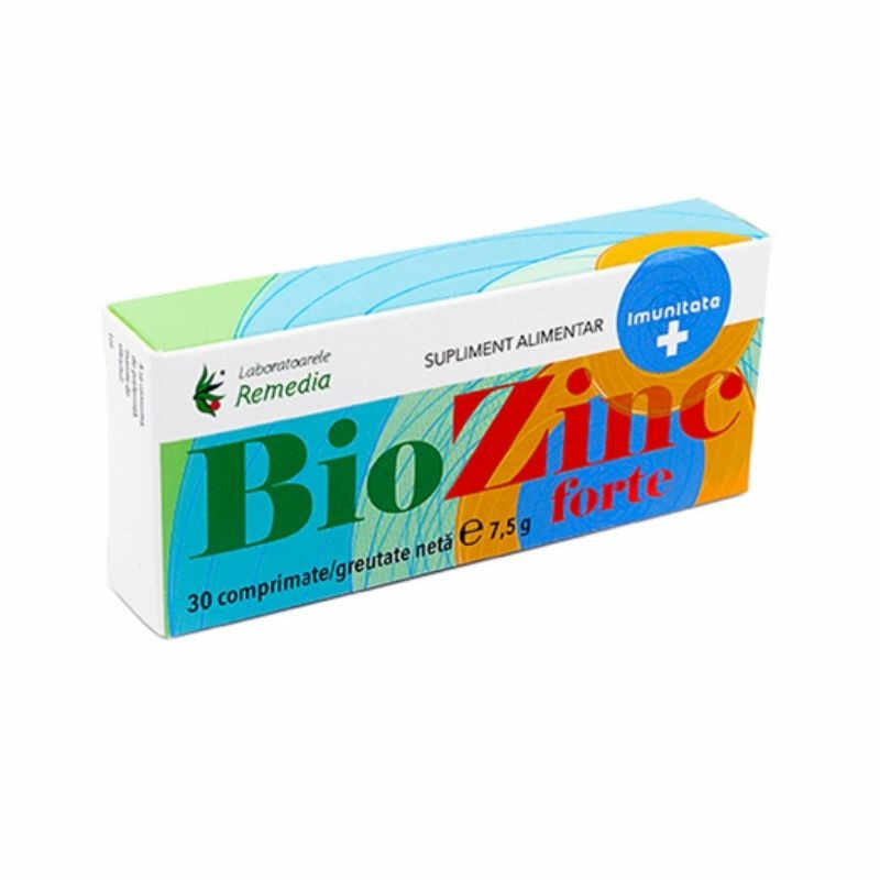 BioZinc Forte 25mg, 30 comprimate