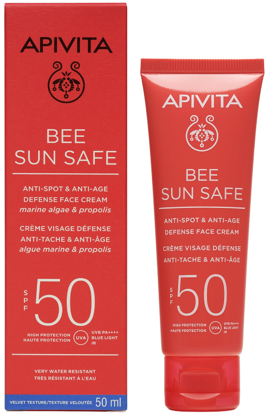 Apivita Crema de fata anti-pete si anti-imbatranire Bee Sun Safe SPF50, 50ml