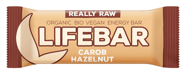 Baton cu alune si carob Lifebar Bio, 47g, Lifefood