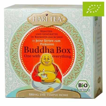 Cutie cu toate cele 11 ceaiuri Budha Box Bio, 11 plicuri, Hari Tea