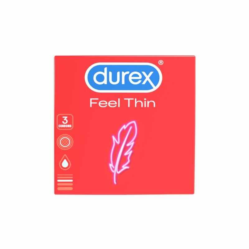 Durex Feel Thin Prezervative, 3 bucati