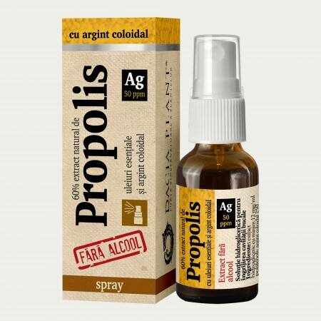 Propolis cu Argint Coloidal fara alcool - 20ml spray - Dacia Plant