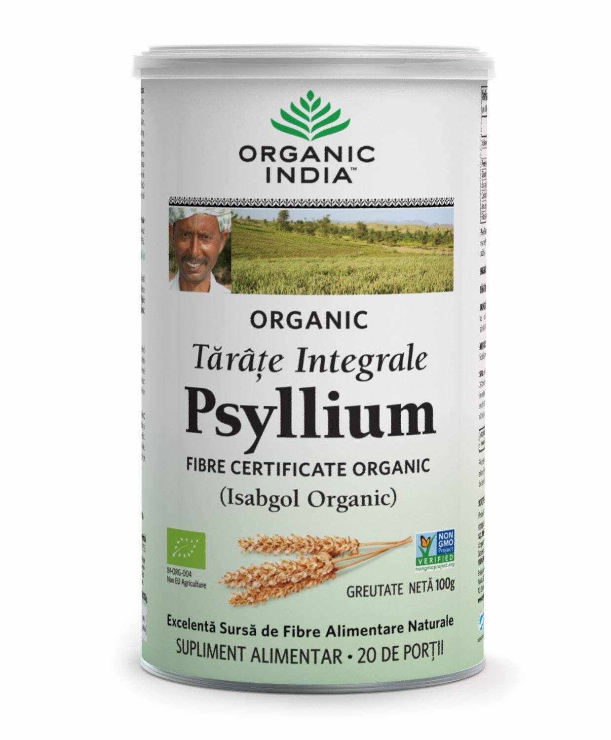 Tarate de Psyllium Integrale - eco-bio - 100g - Organic India
