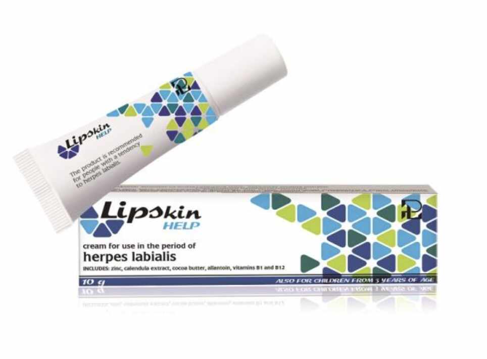 Balsam de buze tip unguent impotriva herpesului Lipskin Help, 10ml - Sella