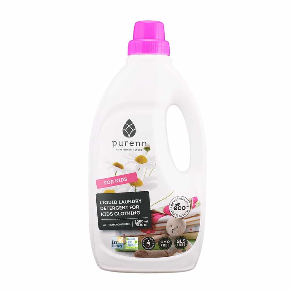 Detergent Lichid pentru Rufele Copiilor cu Musetel ECO 1L, Purenn