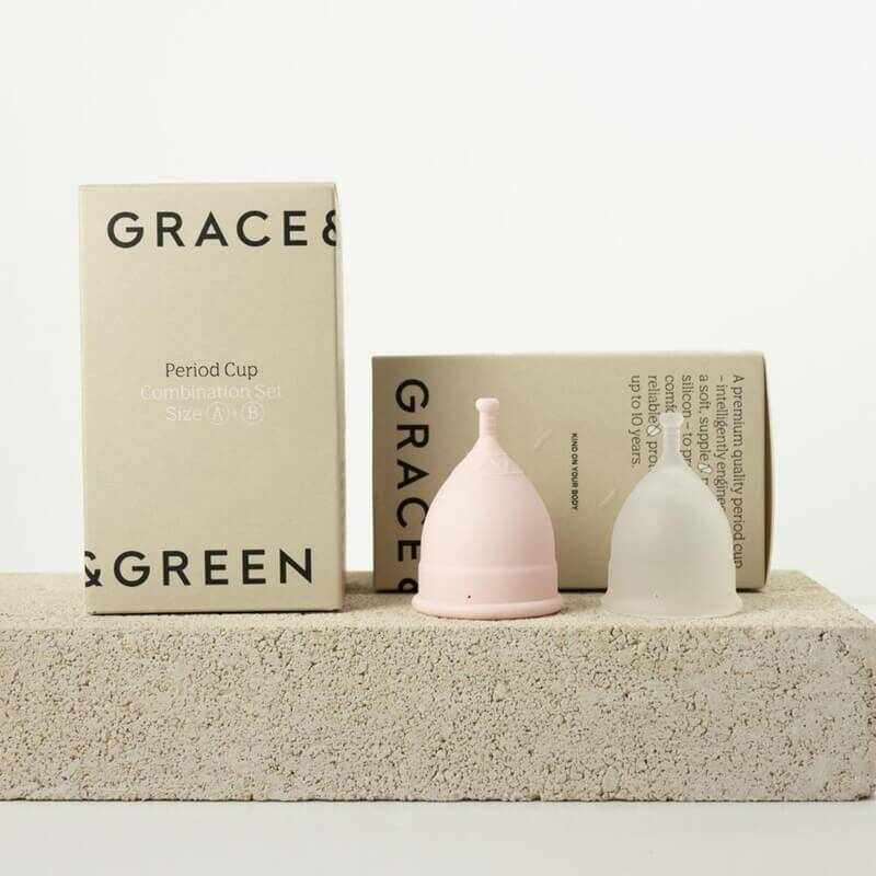 Pachet 2 cupe menstruale marime A si B - Grace and Green