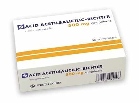 Acid acetilsalicilic tamponat 500 mg x 30 comprimate