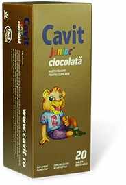 Cavit Junior Ciocolata x 20 tb. masticabile