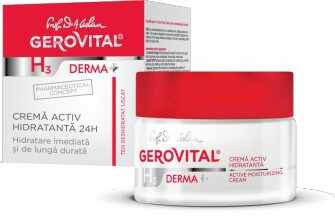 Gerovital H3 Derma+ Crema activ hidratanta 24h 50ml