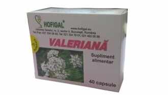 Valeriană, 40 capsule, Hofigal