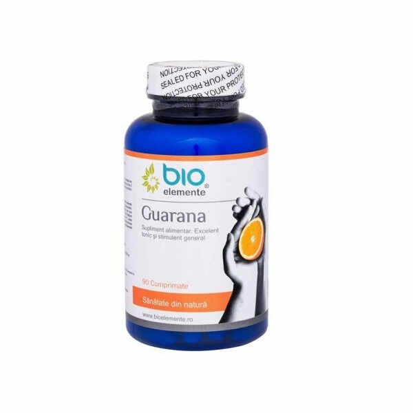 Guarana 1000 mg 90 comprimate, Bio Elemente