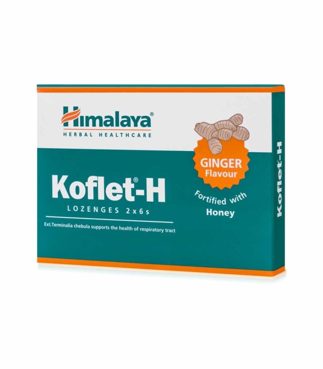 Koflet-H ghimbir, 12 comprimate de supt, Himalaya