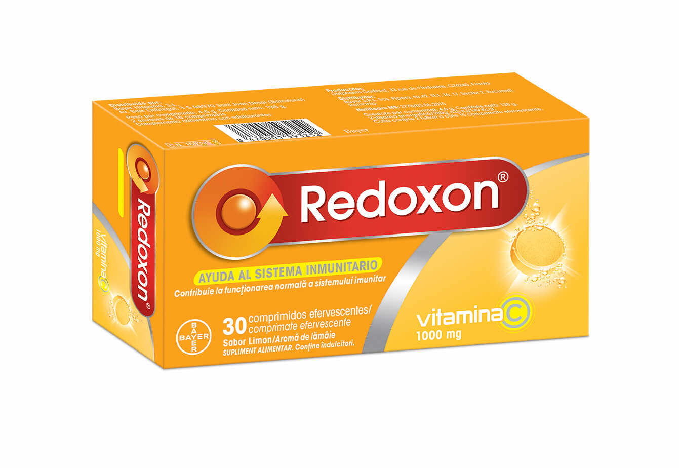 Redoxon Vitamina C cu aroma de lamaie x 30 comprimate efervescente