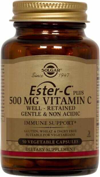 Solgar Ester C Plus Vitamina C 500 mg x 50 de capsule vegetale