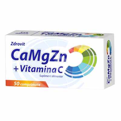Zdrovit CaMgZn + vitamina C x 50 cpr