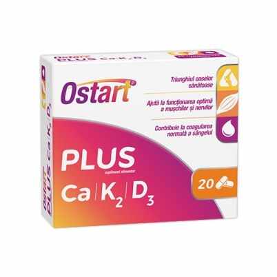 Ostart Plus Ca + K2 + D3 20cpr