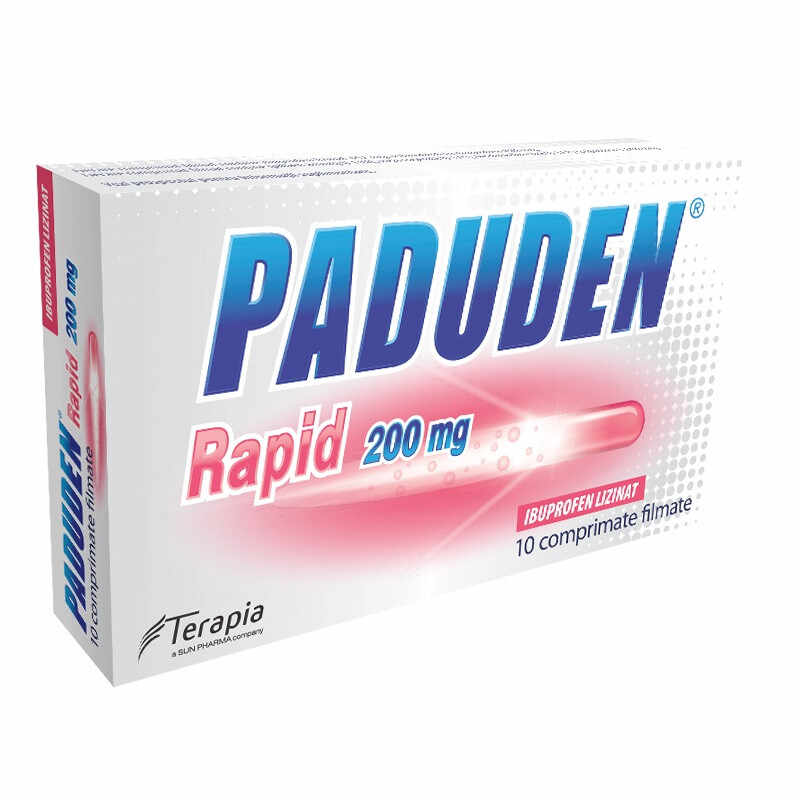 Paduden Rapid 200mg, 10 comprimate