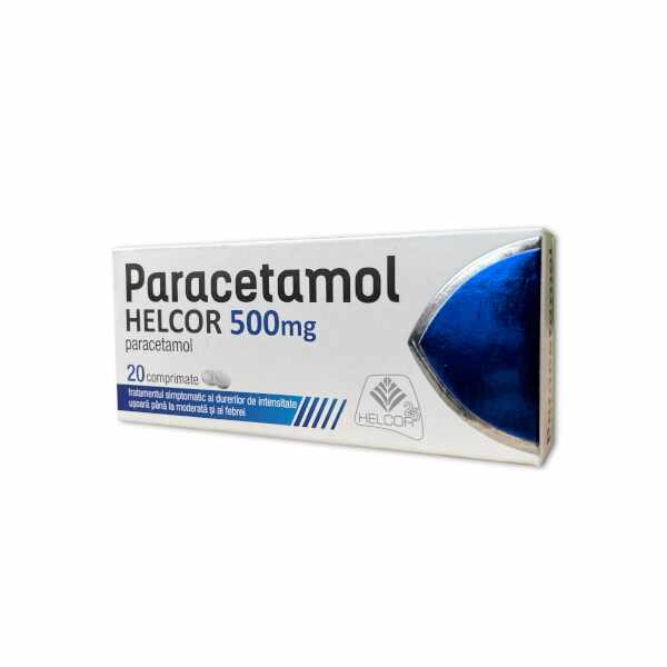 Paracetamol Helcor 500mg x20 cpm