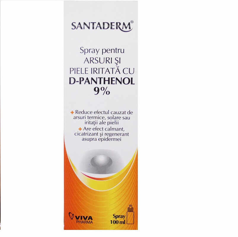 Santaderm Spray pentru arsuri cu D-Panthenol 9%