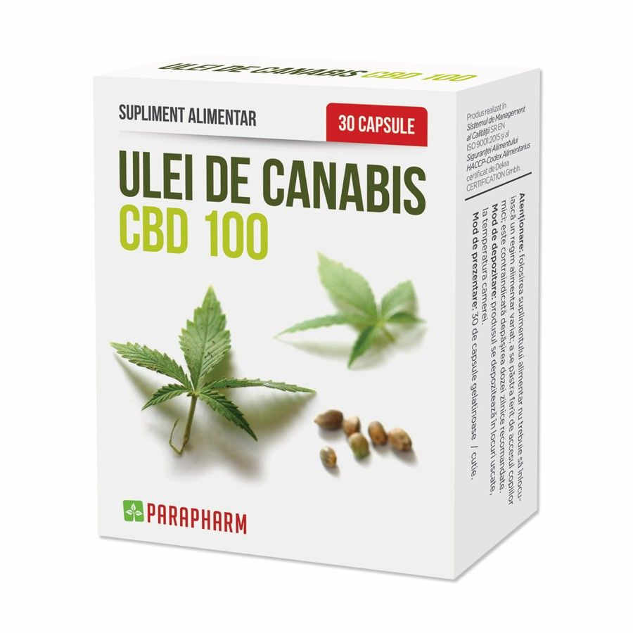 Ulei de Cannabis 30 capsule, Parapharm