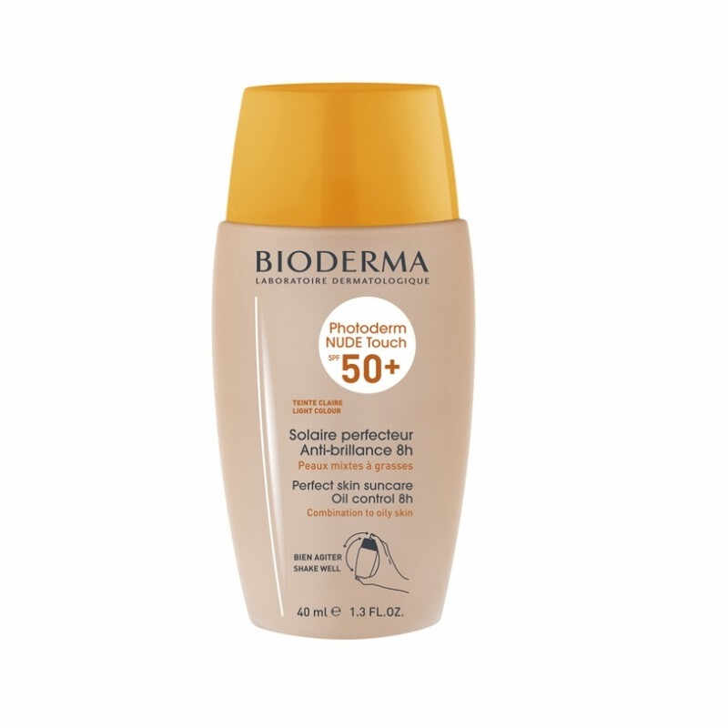 Bioderma Photoderm Nude Touch Fluid Very Light SPF 50+ nuanta deschisa, 40 ml