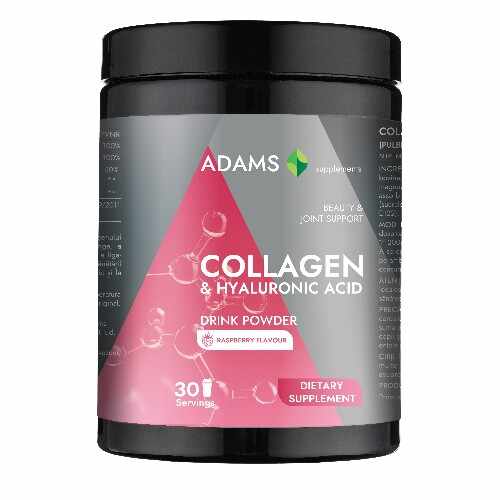 Collagen&HA cu aroma zmeura, 600gr, Adams