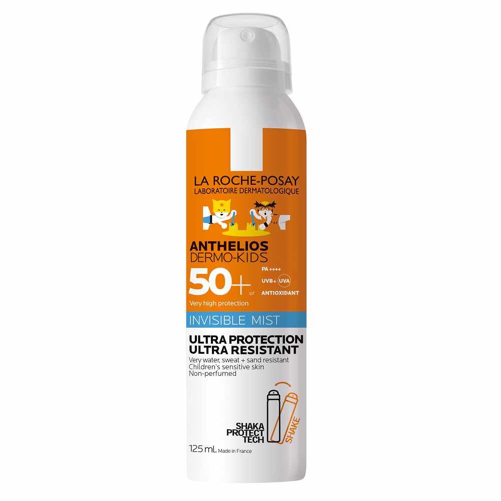 La Roche Posay Anthelios Dermo Pediatrics- Spray cu aplicare usoara pentru copii SPF 50+, 125 ml