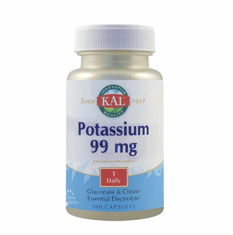 Potasiu 99 mg Kal, 100 capsule