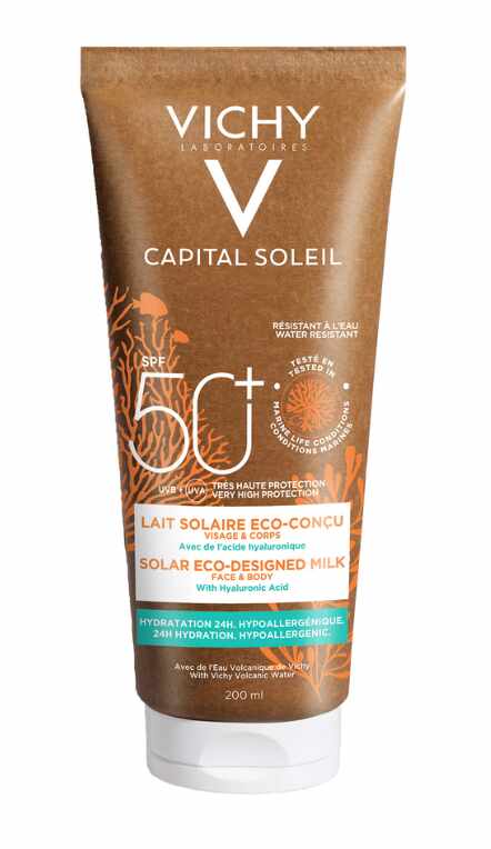 Vichy Capital Soleil- Lapte protectie SPF 50+ EcoTube, 200ml