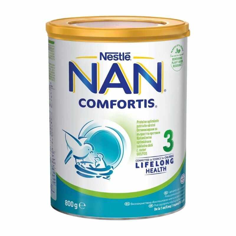 Lapte pentru copii de varsta mica Nestlé NAN COMFORTIS 3, intre 1-2 ani, 800g