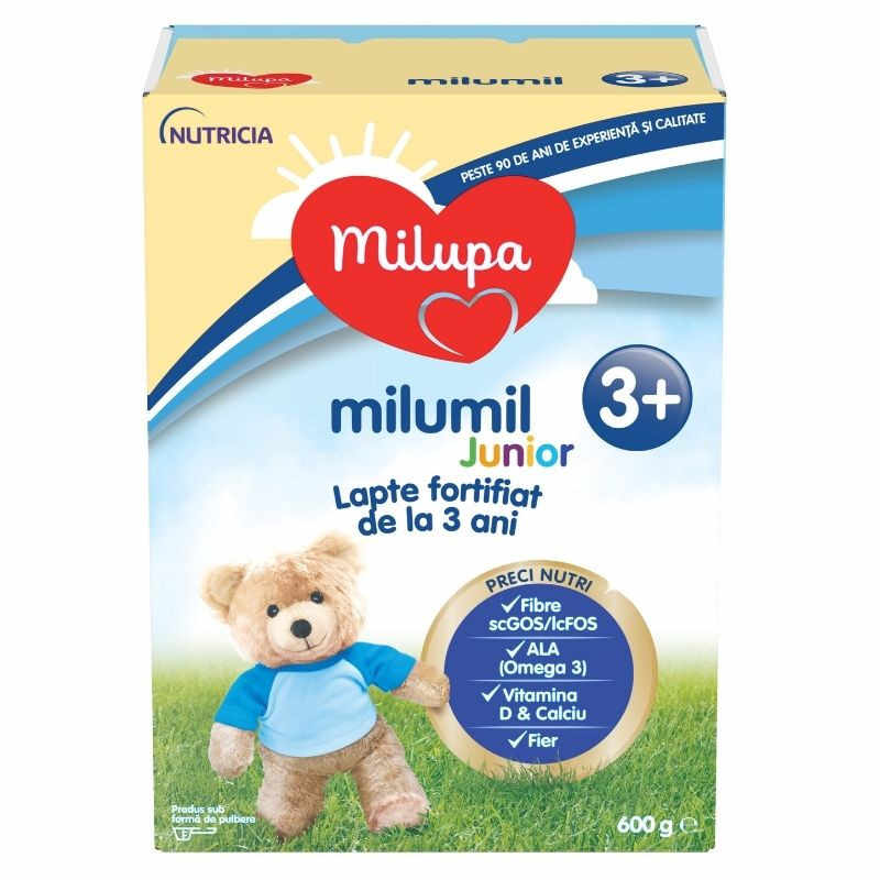 Lapte praf Milupa Milumil Junior, 600 g, de la 3 ani