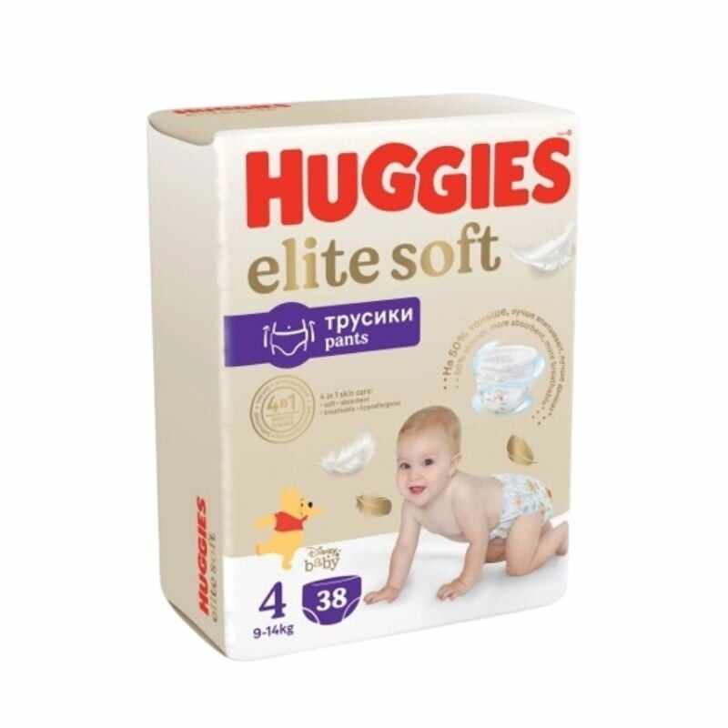 Huggies Elite Soft Pants Mega Nr.4, 9-14 kg, 38 bucati