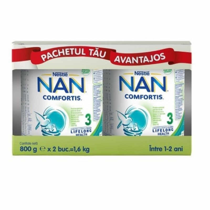 Nestle Nan 3 Comfortis 2, 2*800 g