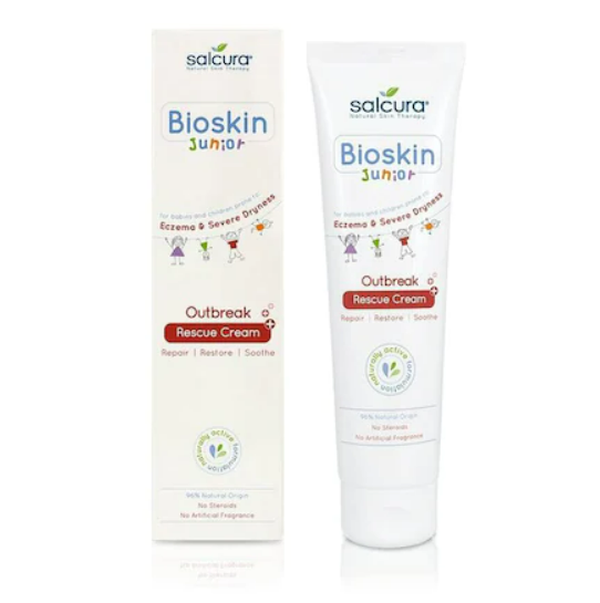Crema reparatoare si calmanta pentru bebelusi si copii piele uscata cu eczeme Bioskin Junior, 150ml, Salcura