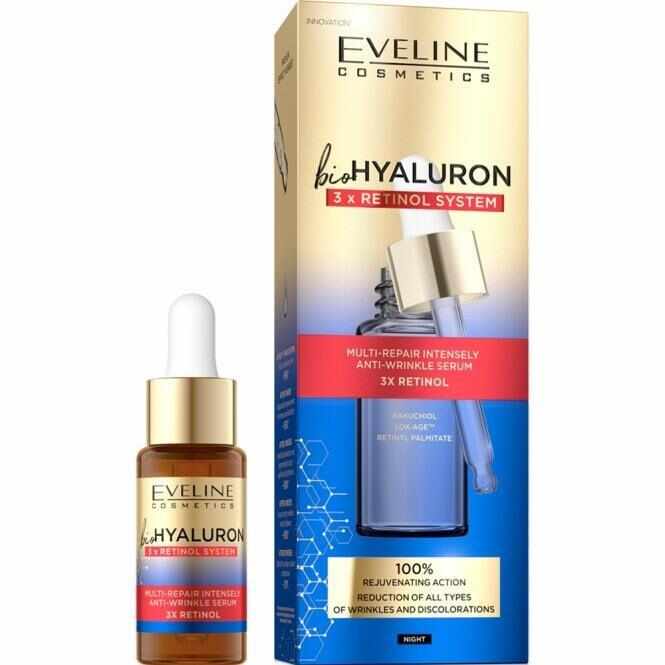 Serum multi-repair anti-rid Bio Hyaluron 3xRetinol, 18ml, Eveline Cosmetics