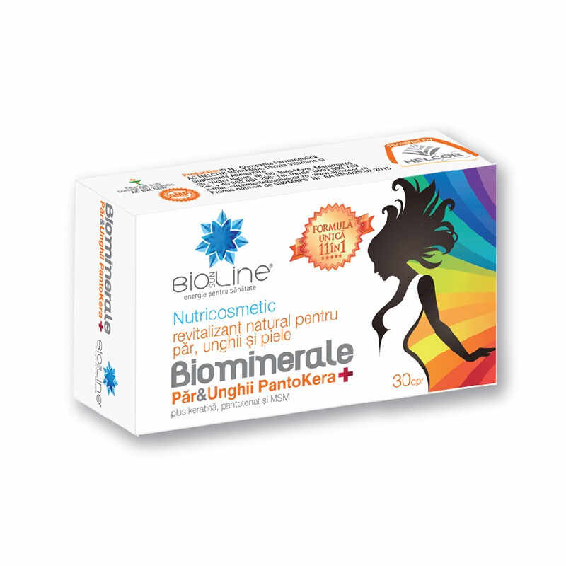 BioSunLine Biominerale Par Unghii Pantokera+, 30 comprimate