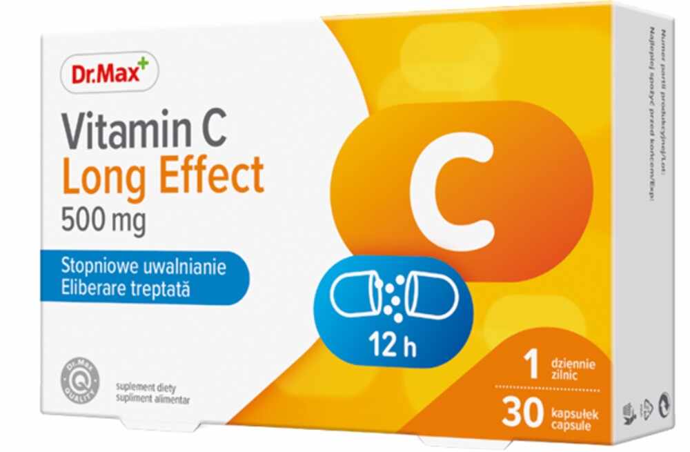 Dr.Max Vitamina C Long Effect 500mg, 30 capsule