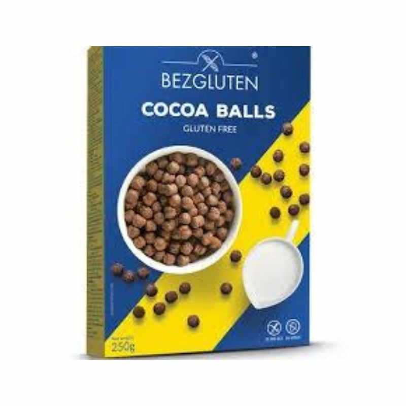 Bezgluten Bile de cereale cu cacao, fara gluten, 250g
