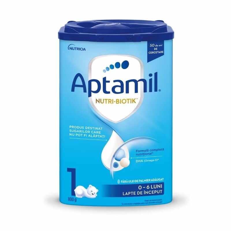 Aptamil 1, Lapte de inceput, 800 g, 0-6 luni