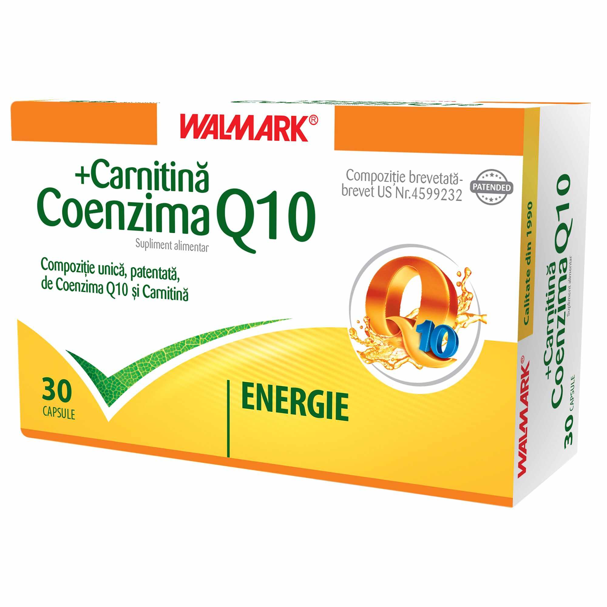 Coenzima Q10 + Carnitină, Wallmark, 30 capsule