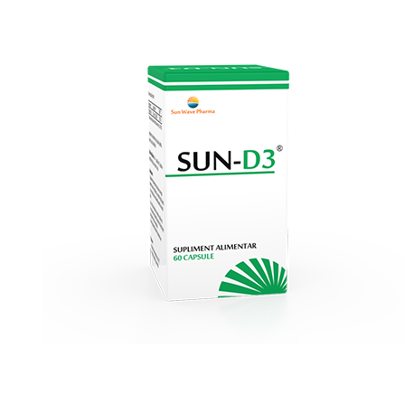 Sun Wave Supliment alimentar SUN-D3, 60 cps