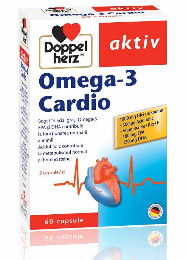 Supliment alimentar Doppelherz Omega 3 Cardio, 60 cps