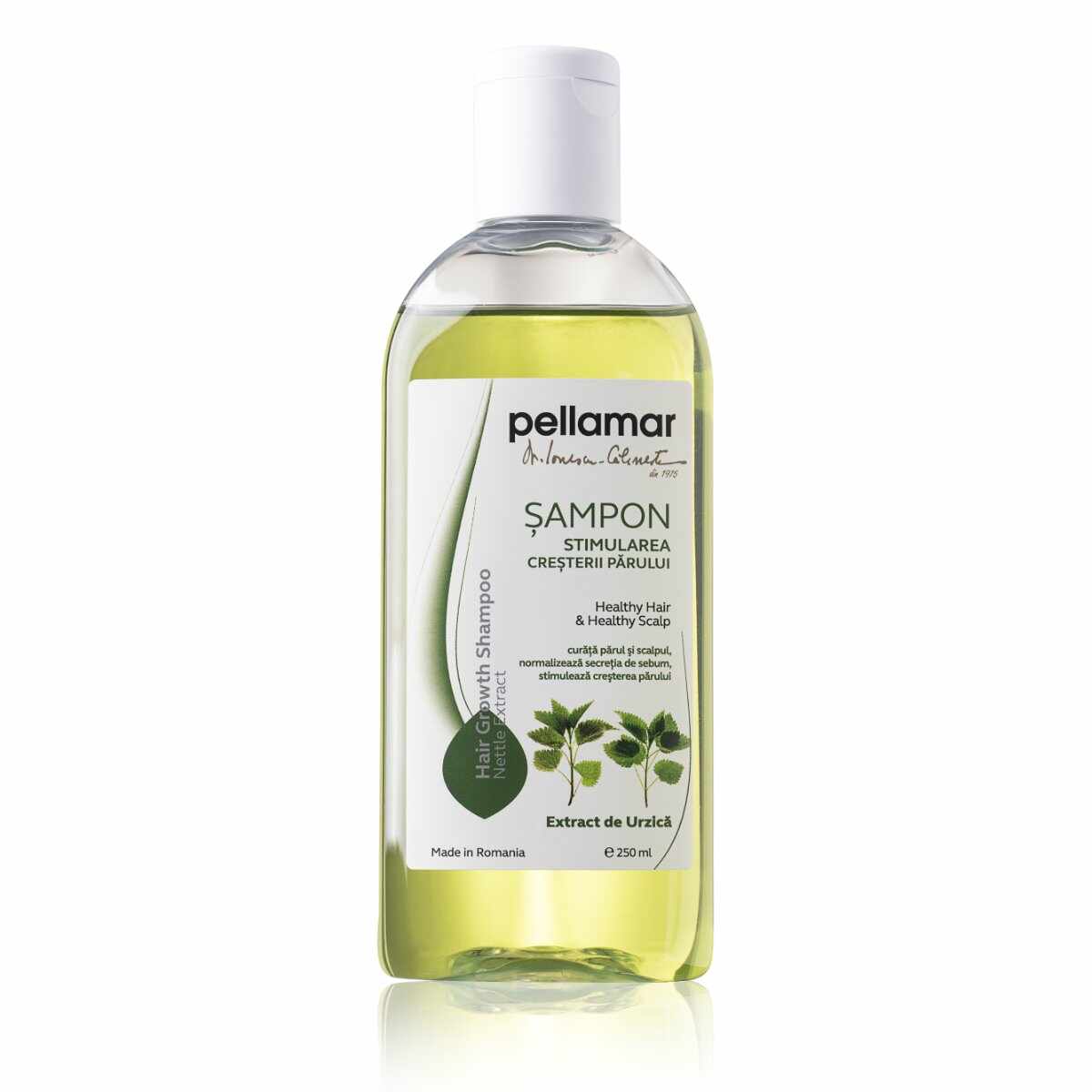 Pellamar, Șampon pentru stimularea cresterii parului cu extract de urzică, 250ml